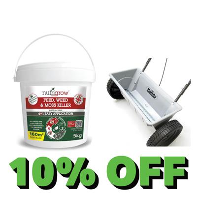 Feed, Weed & Moss Control plus Lawn Spreader Bundle